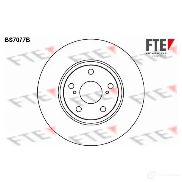 Тормозной диск FTE T6O CN76 607262 BS7077B 4028569695518 изображение 0
