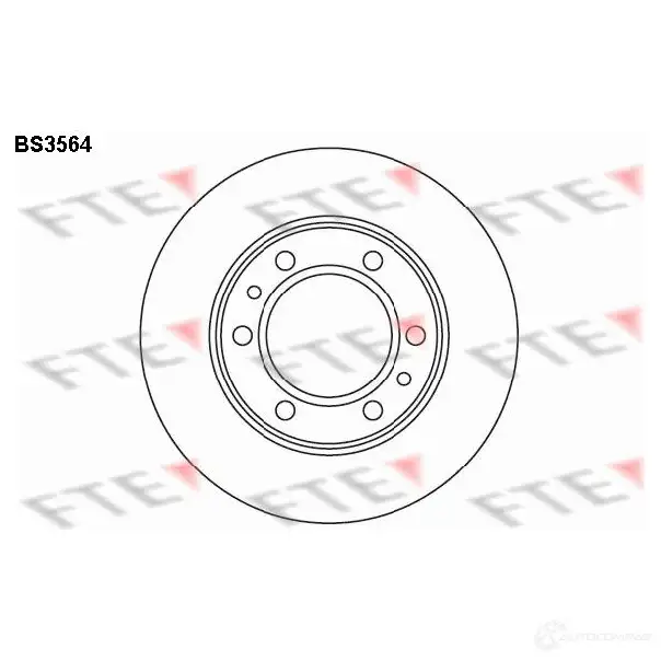 Тормозной диск FTE DPF4 LB 4028569030357 606176 bs3564 изображение 0