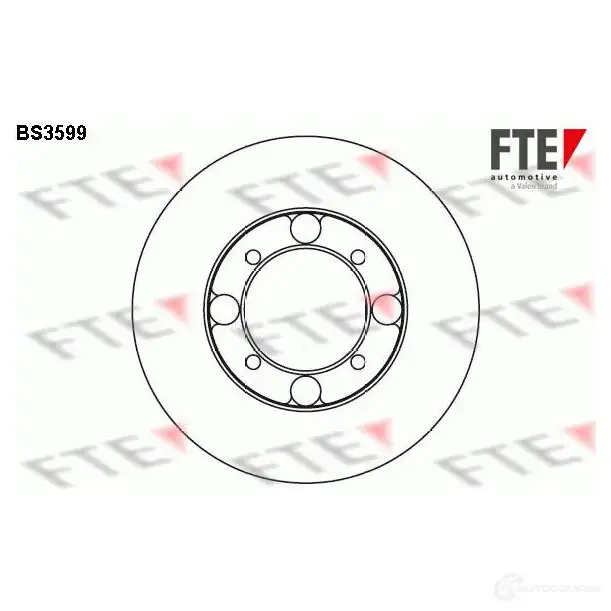 Тормозной диск FTE 4028569030609 606198 NKM ZV BS3599