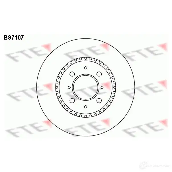 Тормозной диск FTE 607315 4028569462974 HII74V O BS7107 изображение 0