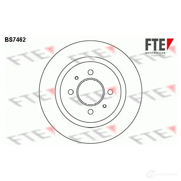 Тормозной диск FTE 607893 4028569700380 BS7462 AM2BK MB изображение 0