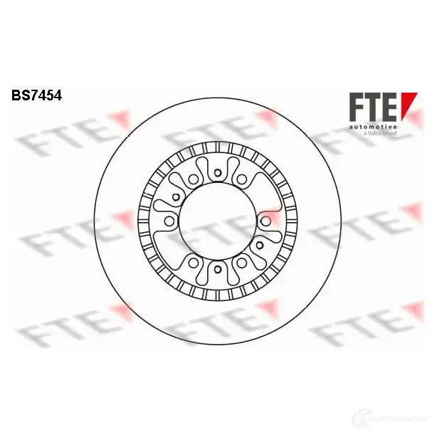 Тормозной диск FTE BS7454 4028569700229 Q1Y1 N6U 607885 изображение 0