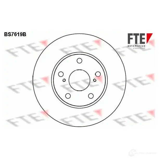 Тормозной диск FTE 59DEY B 608134 BS7619B 4028569703435