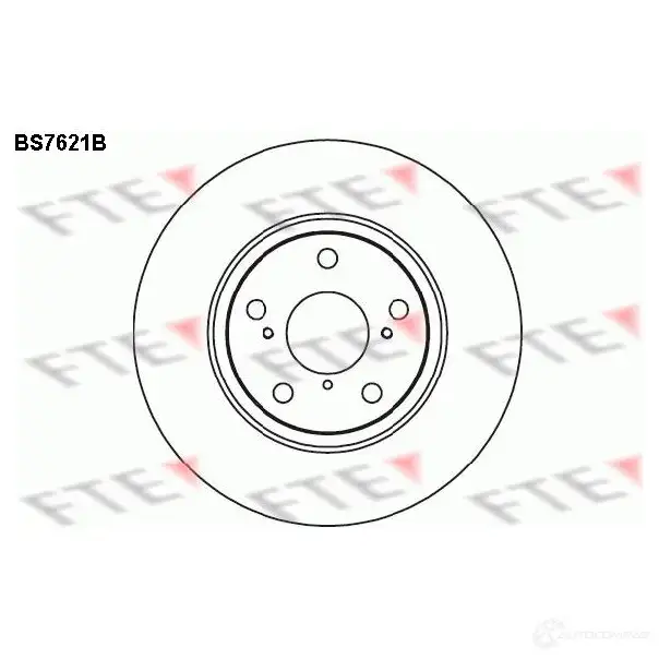 Тормозной диск FTE 4028569703473 608138 BS7621B 4OF6N ZR
