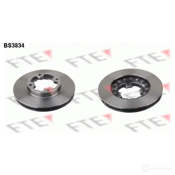 Тормозной диск FTE bs3834 606316 D1 S9RRG 4028569031736 изображение 0