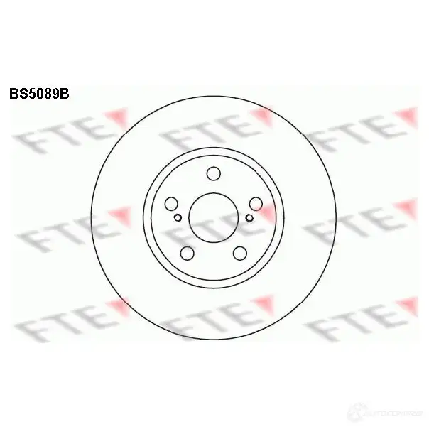 Тормозной диск FTE OV0L 7LA 4028569693026 BS5089B 606767
