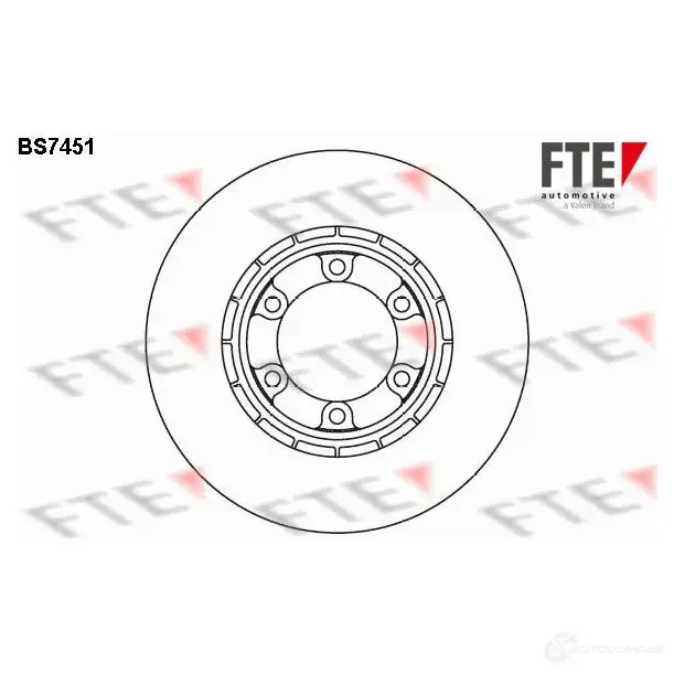 Тормозной диск FTE 607884 BS7451 OTL HTIL 4028569700168 изображение 0