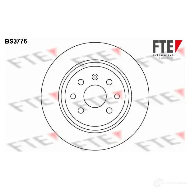 Тормозной диск FTE 606270 B SG8G BS3776 4028569031415