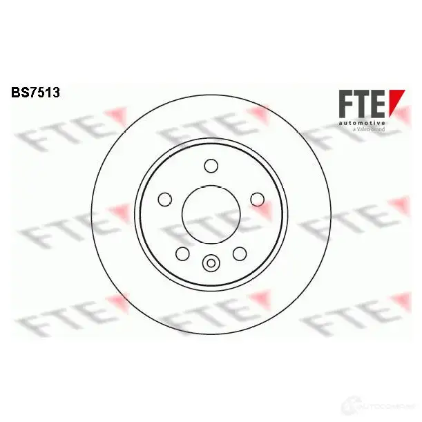 Тормозной диск FTE 607975 BS7513 4028569701387 12 MDFK изображение 0