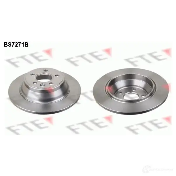 Тормозной диск FTE 4028569697314 607624 V6O HC BS7271B изображение 0