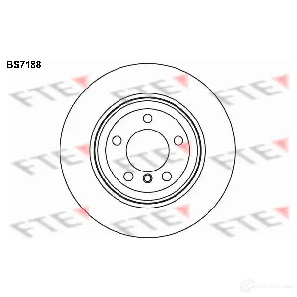 Тормозной диск FTE BS7188 4028569481609 607470 34 QGEPX изображение 0