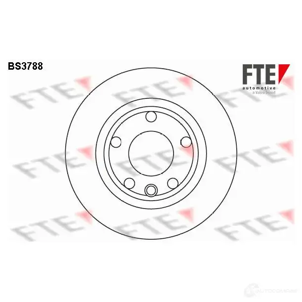 Тормозной диск FTE bs3788 606279 4028569031484 UE E91W изображение 0