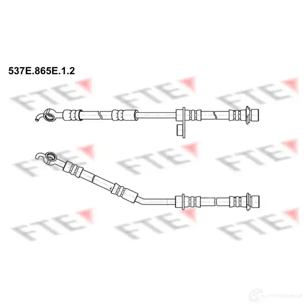Тормозной шланг FTE 537E.865E.1.2 4028569744001 603521 U YLOQ