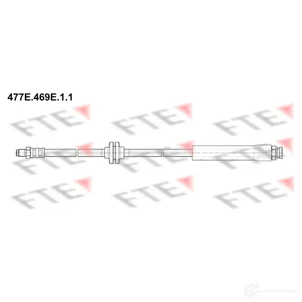 Тормозной шланг FTE 4028569767826 K XJI6WB 477E.469E.1.1 603366 изображение 0