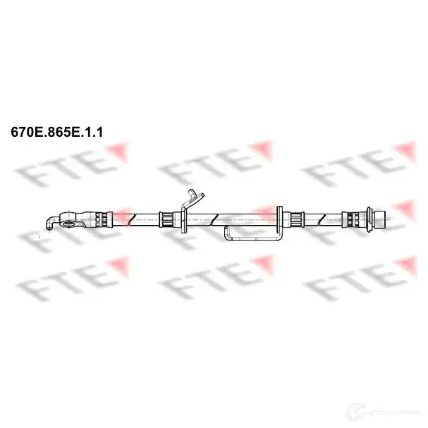 Тормозной шланг FTE 81 KDV2 603634 4028569723235 670E.865E.1.1