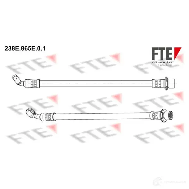 Тормозной шланг FTE 602658 4028569726373 V9 IUM 238E.865E.0.1
