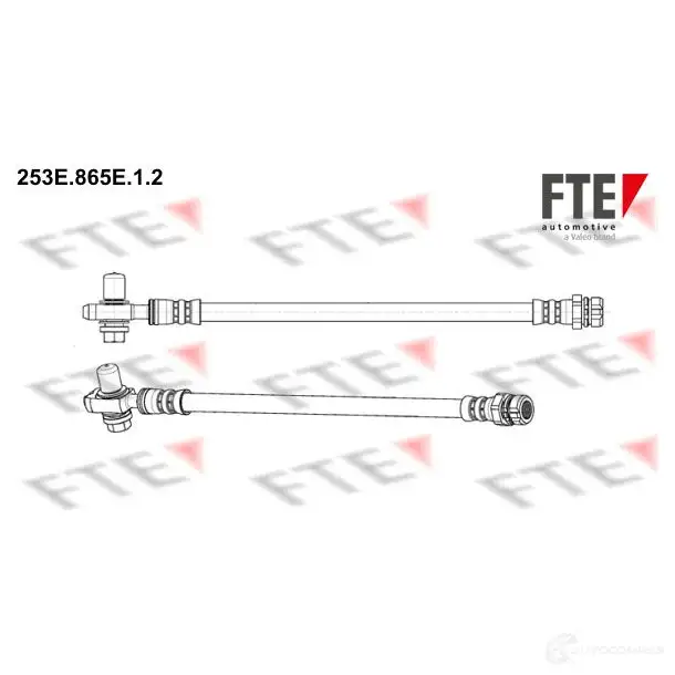 Тормозной шланг FTE 602716 4028569675213 253E.865E.1.2 B8R0 0 изображение 0