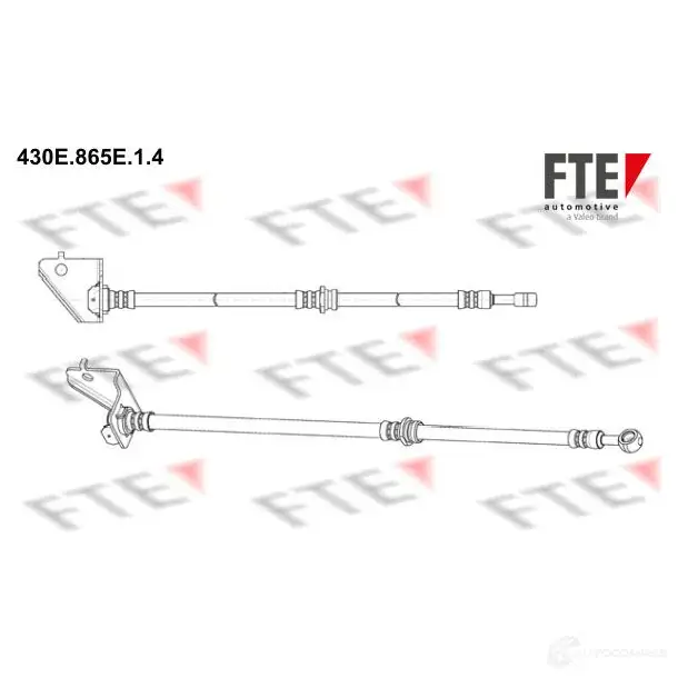 Тормозной шланг FTE 603230 CKGD7 8 430E.865E.1.4 4028569675190 изображение 0