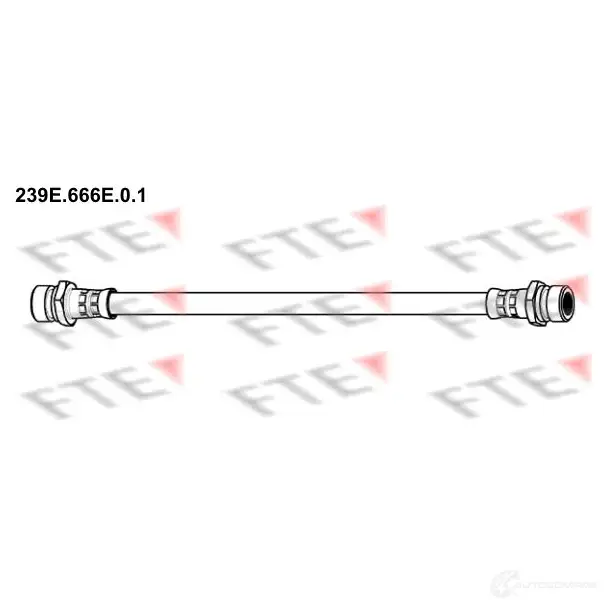 Тормозной шланг FTE 602659 4028569767123 239E.666E.0.1 FU7F 4QJ изображение 0