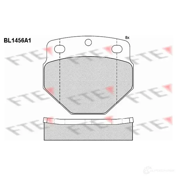 Тормозные колодки, комплект FTE 604525 WG4AH bl1456a1 29 747