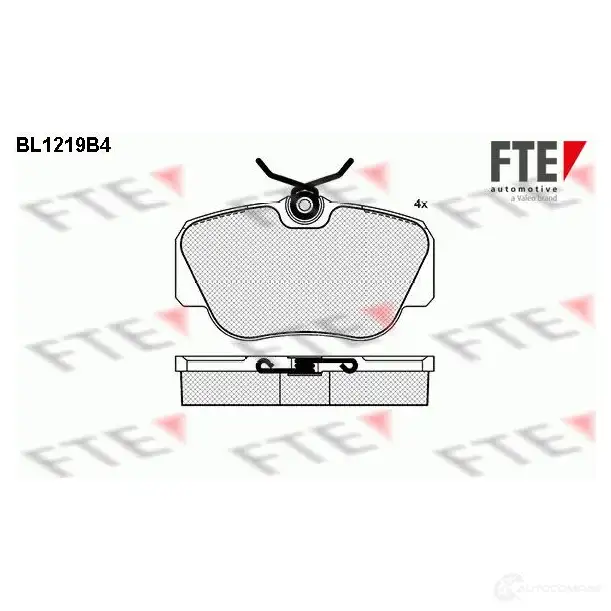 Тормозные колодки дисковые, комплект FTE BL1219B4 21055 2105 4 604258