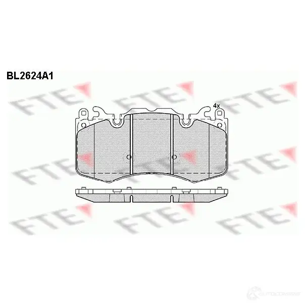 Тормозные колодки дисковые, комплект FTE D1426-8543 24 659 BL2624A1 605803 изображение 0
