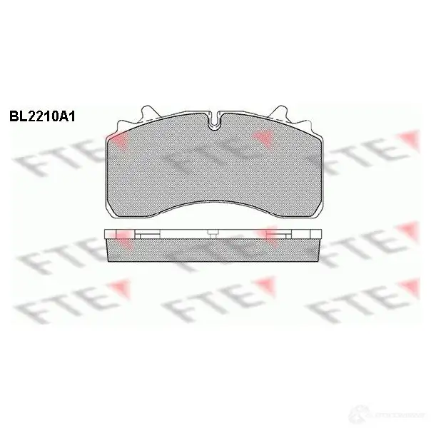 Тормозные колодки, комплект FTE bl2210a1 D1777-9007 29 162 605346 изображение 0