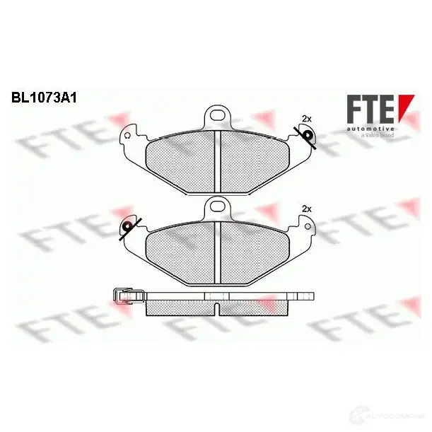 Тормозные колодки дисковые, комплект FTE 604118 BL1073A1 20410 2035 8 изображение 0