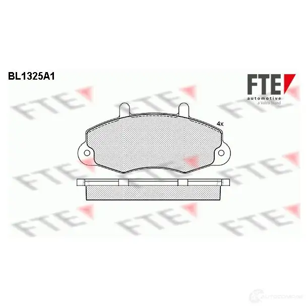 Тормозные колодки дисковые, комплект FTE 214 70 BL1325A1 604378 WI79OWB