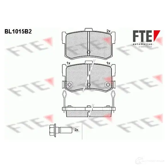 Тормозные колодки, комплект FTE 604064 bl1015b2 20078 200 29