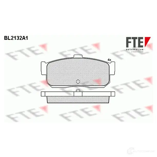 Тормозные колодки дисковые, комплект FTE 605254 21 713 D540-7421 BL2132A1