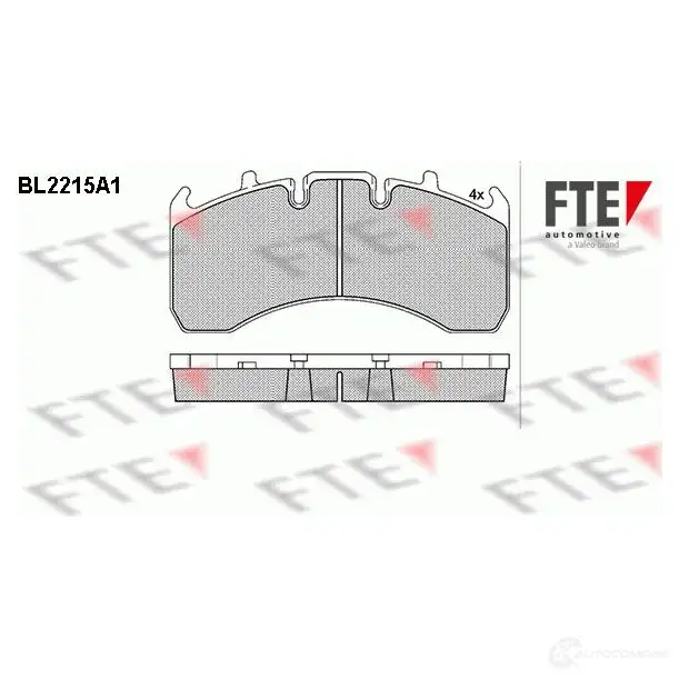 Тормозные колодки, комплект FTE 29177 291 69 605359 bl2215a1 изображение 0