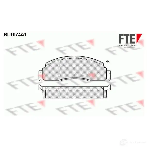 Тормозные колодки, комплект FTE D133-7064 604119 bl1074a1 20 422