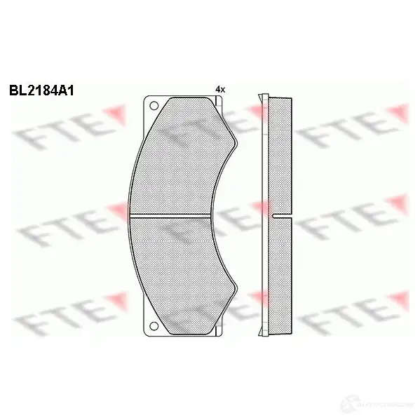 Тормозные колодки, комплект FTE OOKXY bl2184a1 605303 29 017