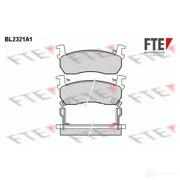 Тормозные колодки, комплект FTE bl2321a1 605465 21428 209 57 изображение 0