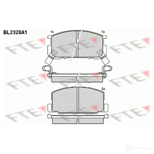 Тормозные колодки, комплект FTE 605475 20 856 bl2328a1 20867 изображение 0