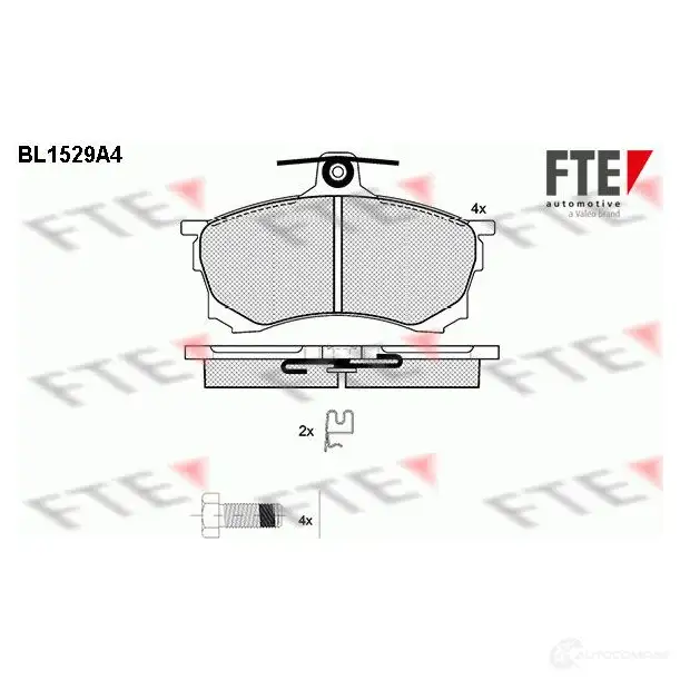 Тормозные колодки дисковые, комплект FTE 604596 23127 230 80 BL1529A4 изображение 0