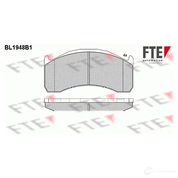 Тормозные колодки дисковые, комплект FTE BL1948B1 29 137 YGZYHH6 605070
