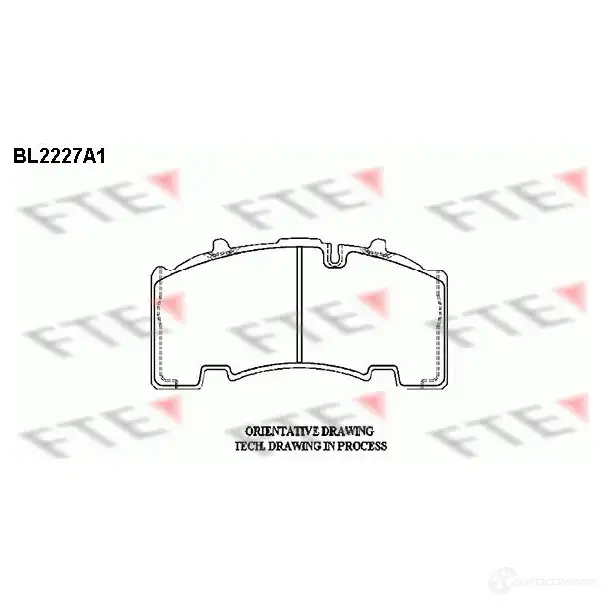 Тормозные колодки, комплект FTE 605387 29308 bl2227a1 29 264