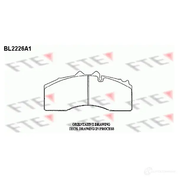 Тормозные колодки, комплект FTE 29267 605385 bl2226a1 2912 7