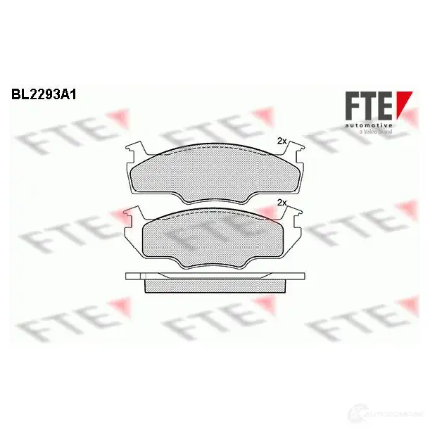Тормозные колодки, комплект FTE 605438 bl2293a1 2 0596 20597