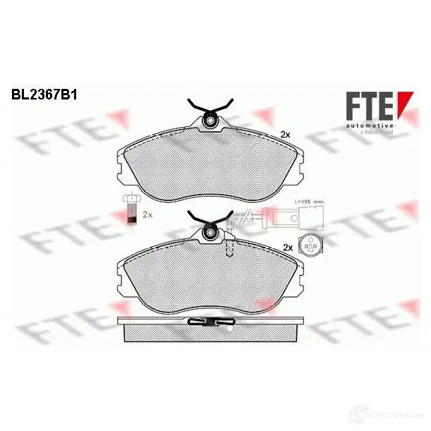 Тормозные колодки, комплект FTE bl2367b1 605513 210 31 21065 изображение 0