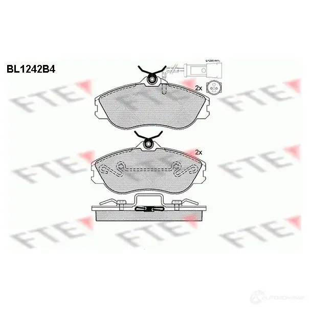 Тормозные колодки, комплект FTE 604280 2 1065 21288 bl1242b4 изображение 0