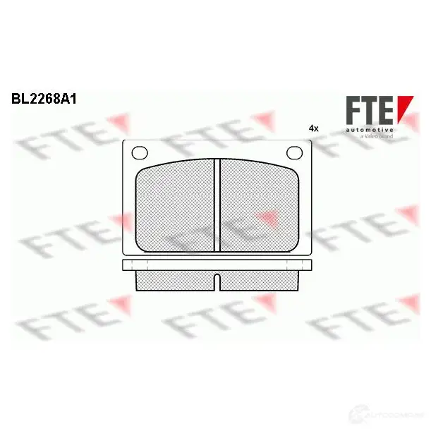 Тормозные колодки, комплект FTE 20 152 605426 20314 bl2268a1 изображение 0
