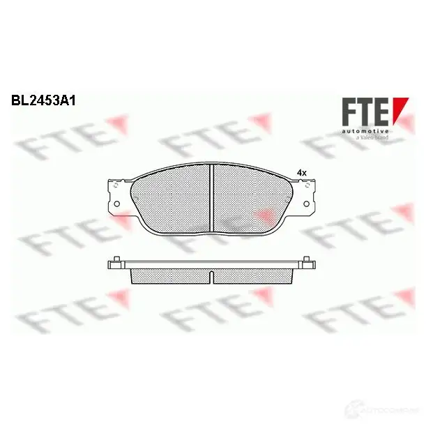 Тормозные колодки, комплект FTE 605610 23 423 D805-7676 bl2453a1
