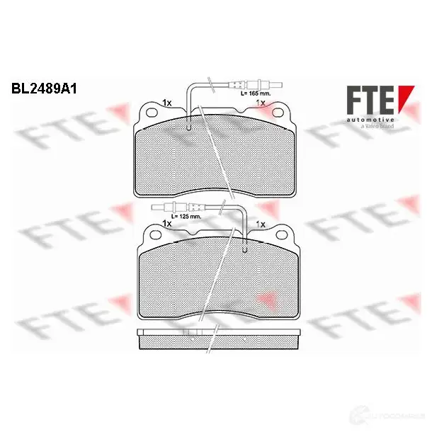 Тормозные колодки, комплект FTE 23576 605651 bl2489a1 2357 5