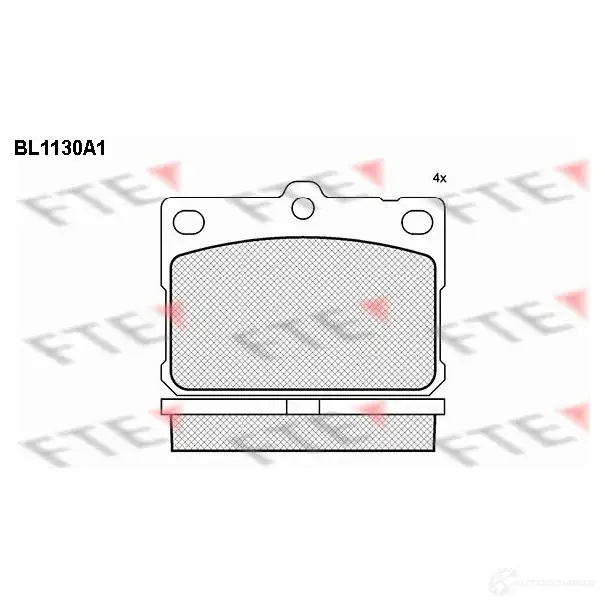 Тормозные колодки, комплект FTE 2051 9 604170 bl1130a1 20703 изображение 0