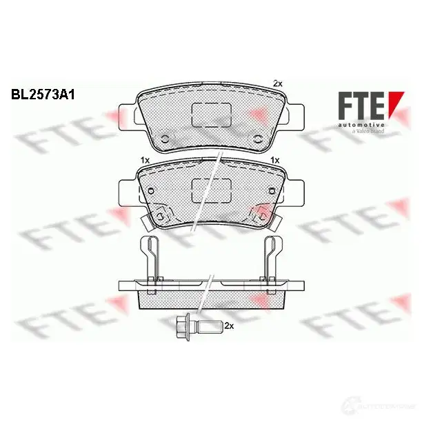 Тормозные колодки дисковые, комплект FTE 24 635 24636 BL2573A1 605748 изображение 0