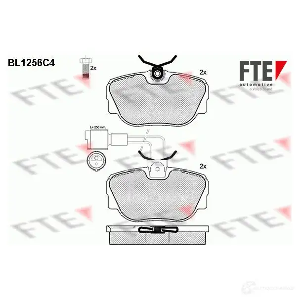 Тормозные колодки, комплект FTE 604298 2117 2 bl1256c4 21173