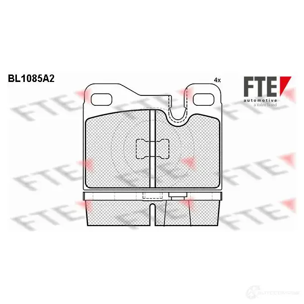 Тормозные колодки, комплект FTE 20 482 604128 bl1085a2 20505 изображение 0